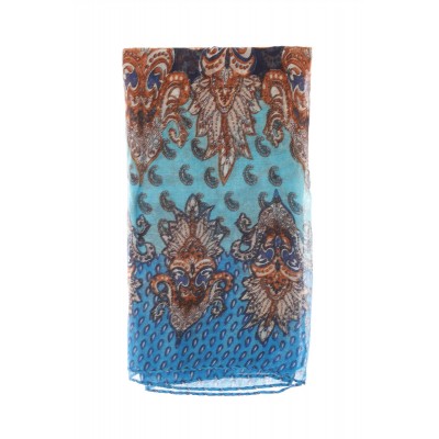 Blue Ada Gatti scarf YI026